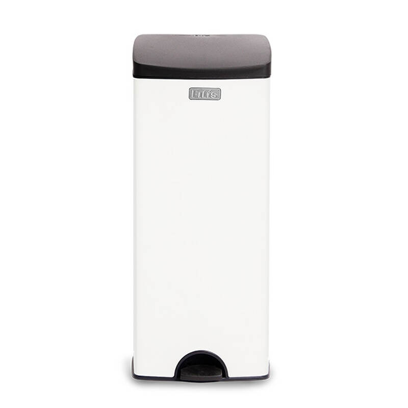 Thùng Rác inox Fitis Premium 22L - Vuông đạp cao - 3 Màu (Inox mờ, Trắng, Đen) - SPL1-901, SPL1-904, SPL1-903 image number null